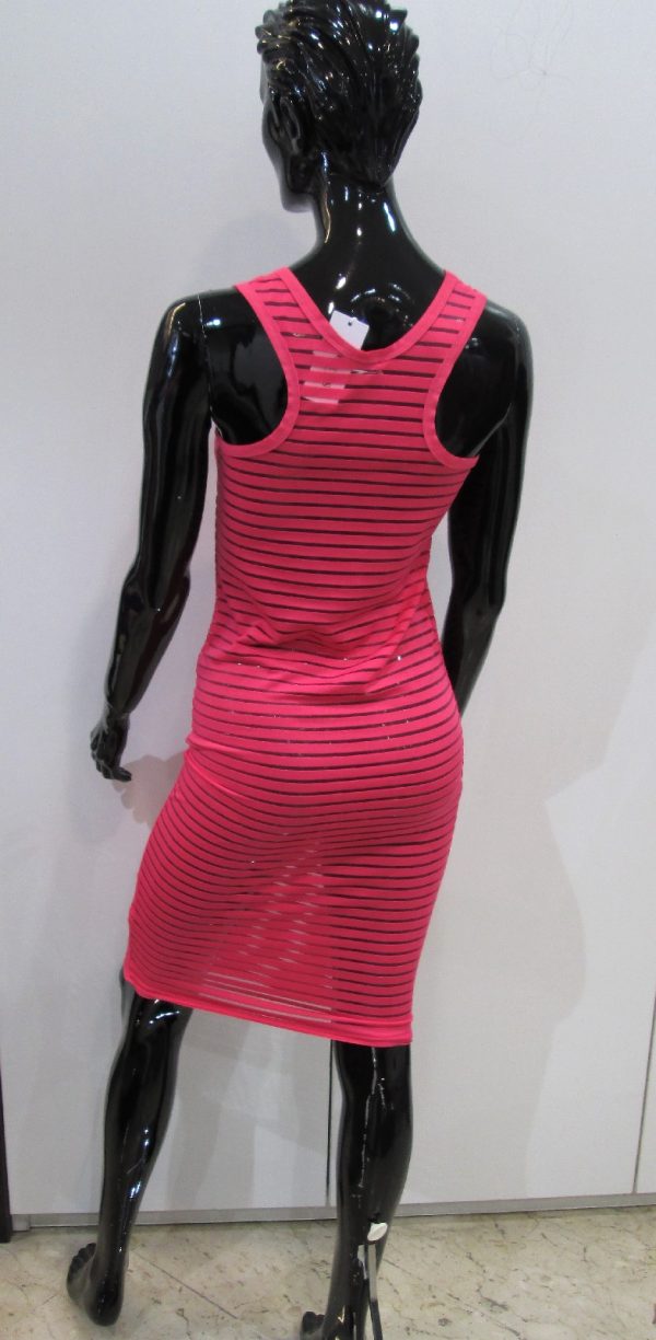 GUESS Abito Copricostume Rosa rigato trasparente O82I03 SWEET THANG - immagine 2