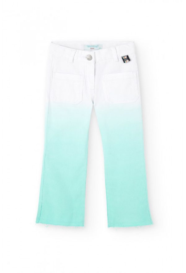 BOBOLI pantaloni elasticizzati degradè per ragazza 446048 lago