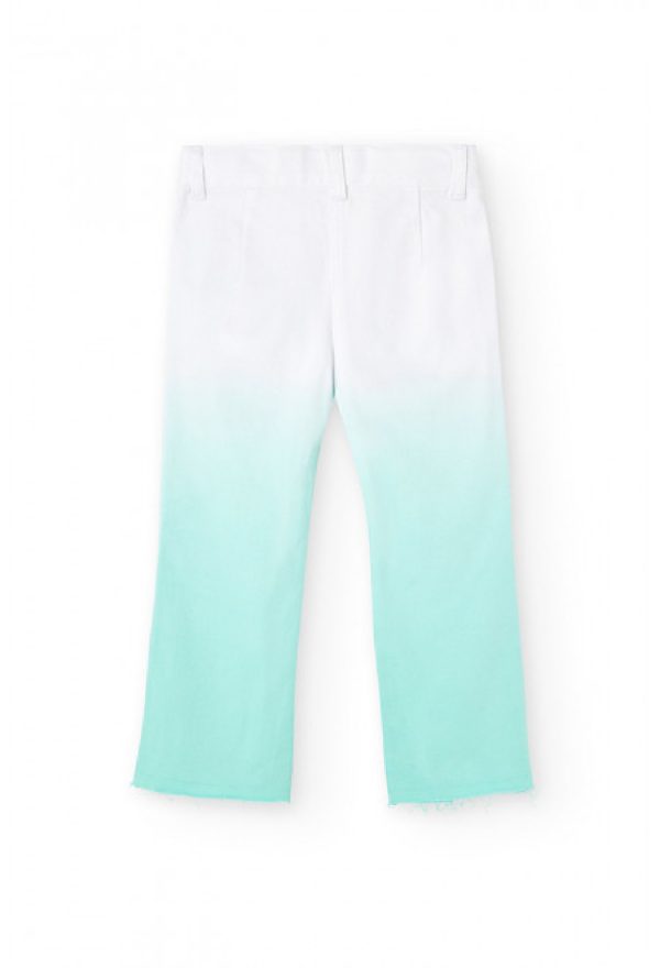 BOBOLI pantaloni elasticizzati degradè per ragazza 446048 lago - immagine 2