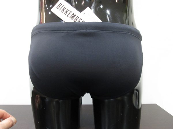 BIKKEMBERGS Slip mare costume uomo tinta unita nero men's briefs B6S3022 - immagine 3