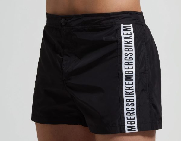 BIKKEMBERGS Boxer mare uomo inserto tape BKK25MBS01 nero BLACK - immagine 2