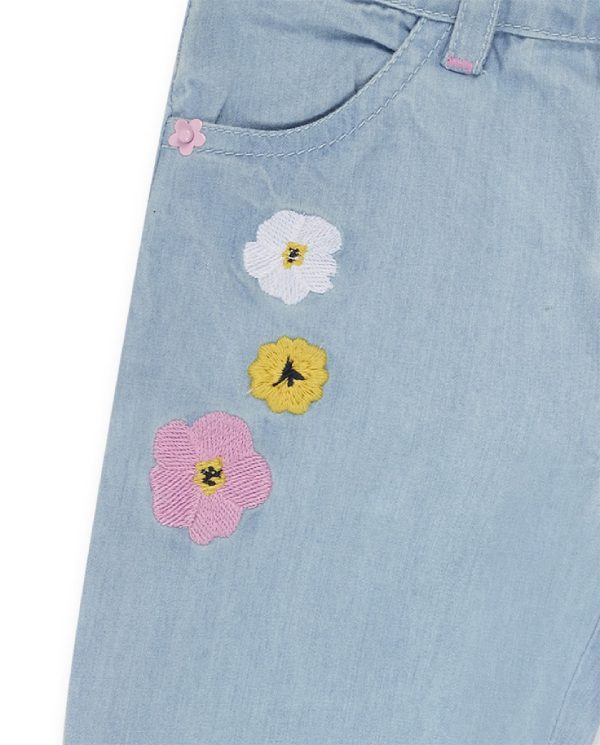 Tuc Tuc pantalone jeans ricamato, elastico interno regolabile tiny critters 11349787 BLU - immagine 2