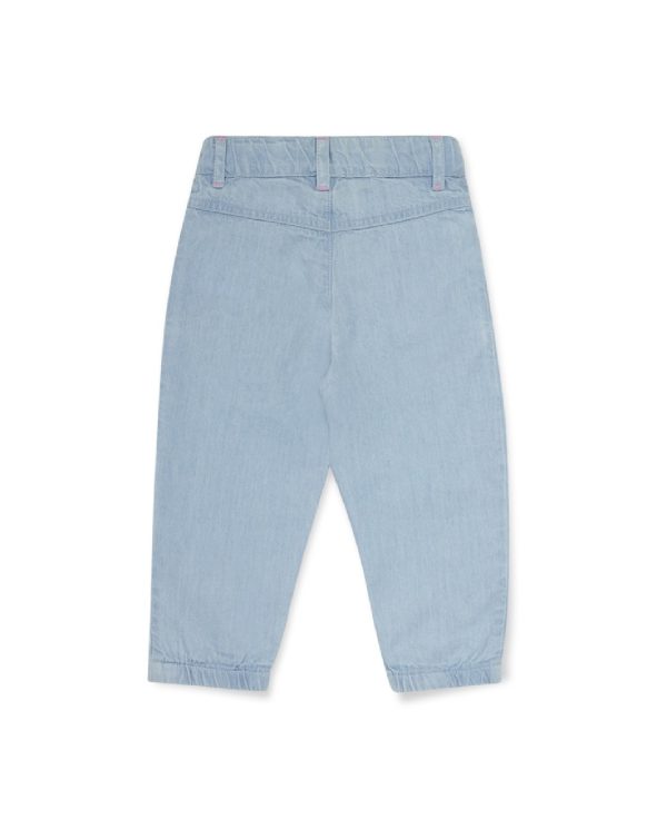 Tuc Tuc pantalone jeans ricamato, elastico interno regolabile tiny critters 11349787 BLU - immagine 4