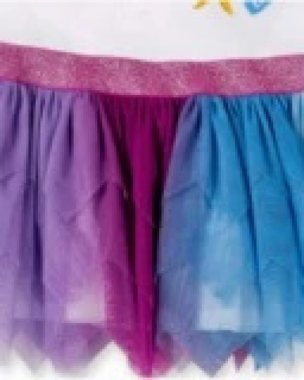 Tuc Tuc Abito da bambina in maglia di tulle bianco WHITE - immagine 3