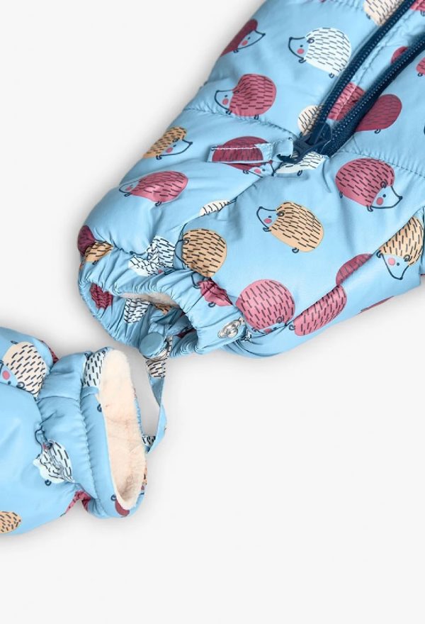 BOBOLI Tuta tecnica eskimo neonato animali blu 132006 STAMPATO - immagine 2
