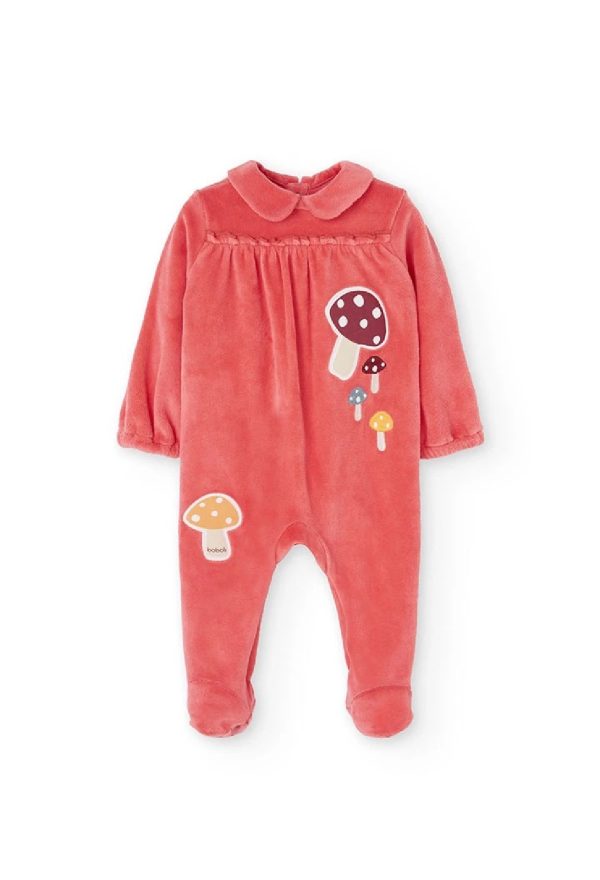 BOBOLI Tutina in maglia rosa per neonato 132073 CORALLO