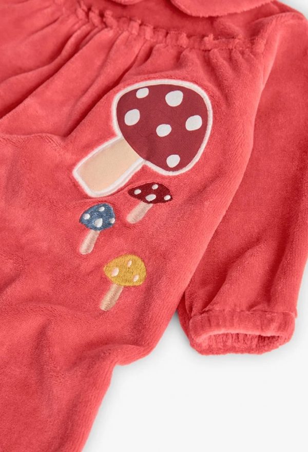 BOBOLI Tutina in maglia rosa per neonato 132073 CORALLO - immagine 2