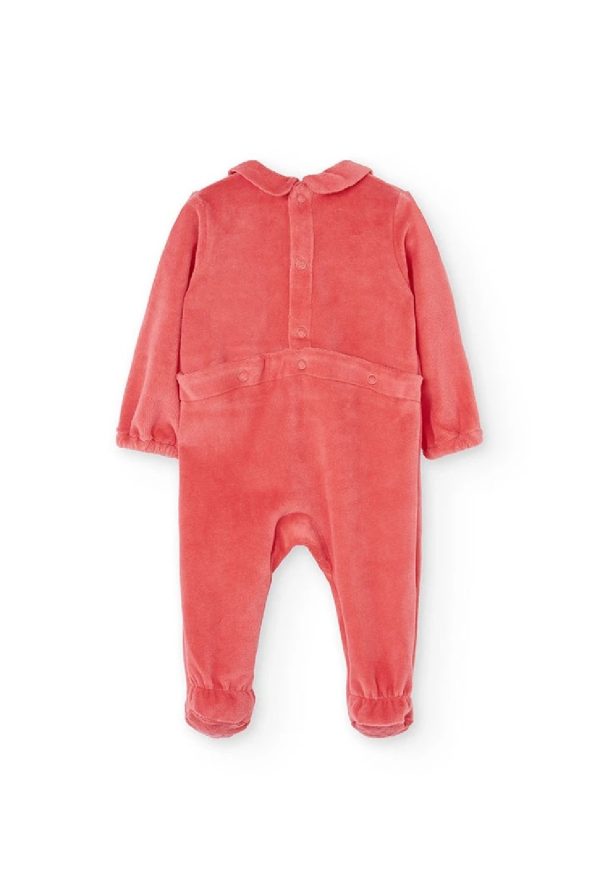 BOBOLI Tutina in maglia rosa per neonato 132073 CORALLO - immagine 4