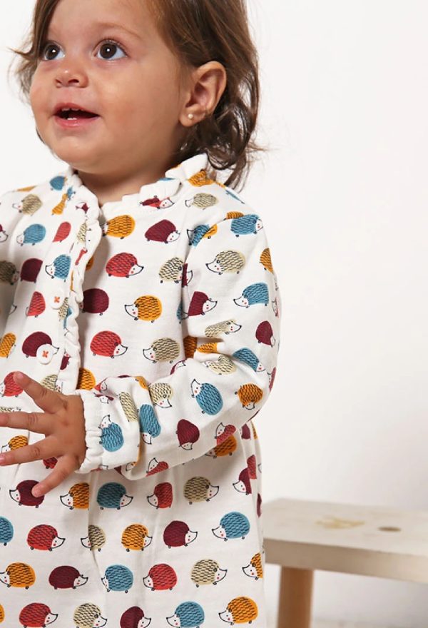 BOBOLI Vestito per neonato con stampa di ricci 132095 STAMPATO - immagine 2
