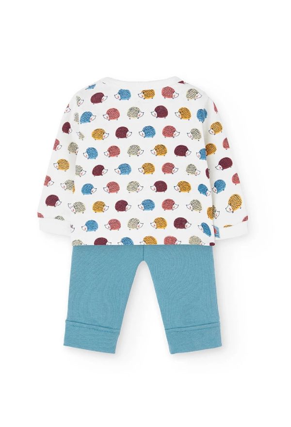 BOBOLI Completo per neonato in maglia con ricci 132185 STAMPATO - immagine 6