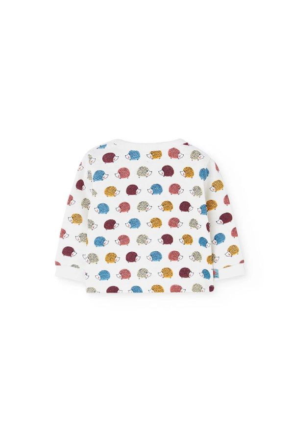 BOBOLI Completo per neonato in maglia con ricci 132185 STAMPATO - immagine 3