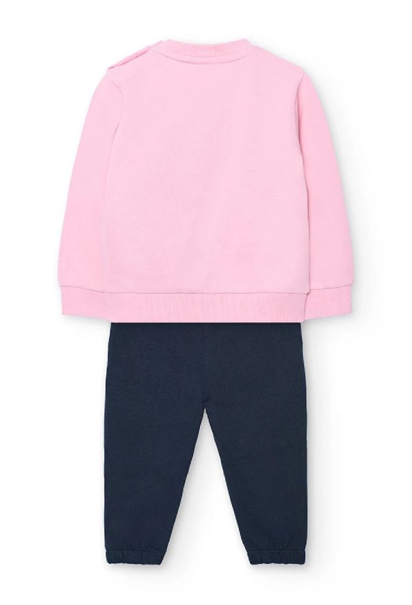 BOBOLI Completo cotone caldo bambina maglia+pantalone PETUNIA - immagine 2