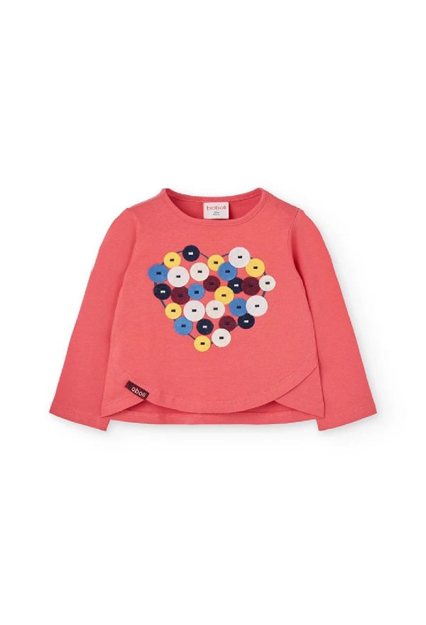 BOBOLI Maglietta bambina in cotone rosa 240008 CORALLO
