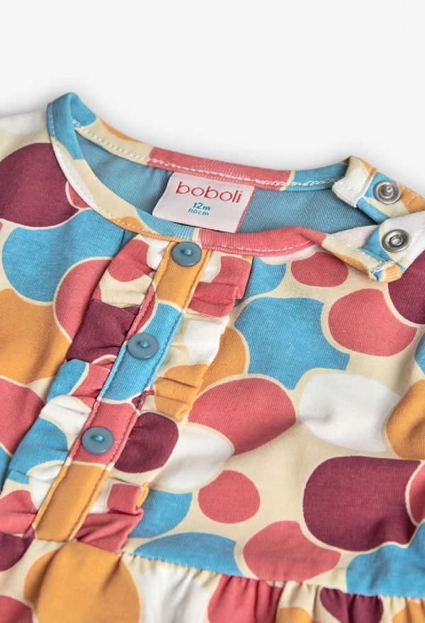 BOBOLI Abito stampato multicolore pois - immagine 5