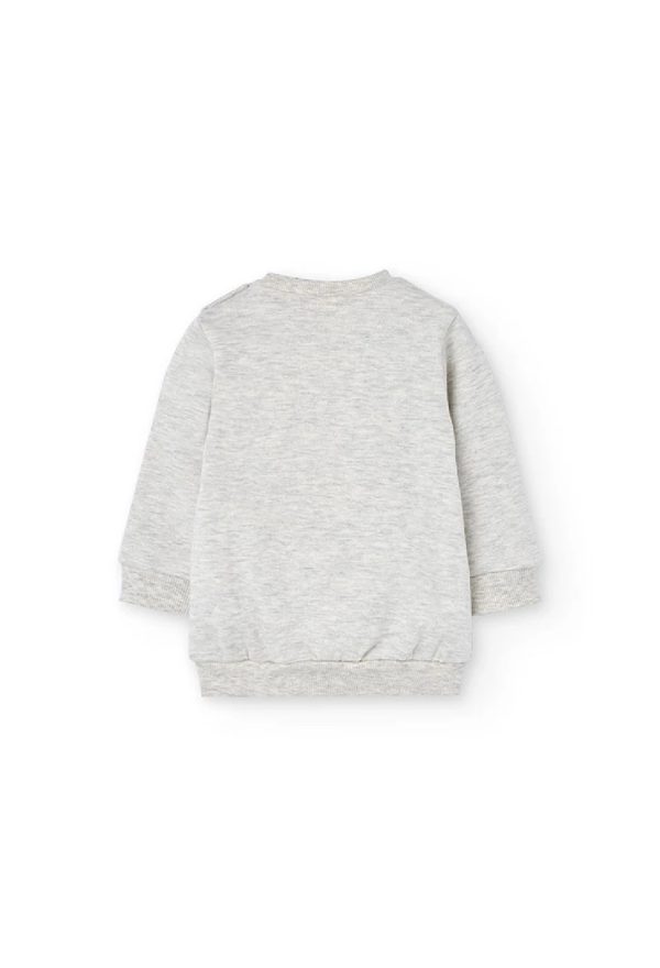 BOBOLI Completo bambina in maglia grigia stampata ECRU - immagine 3