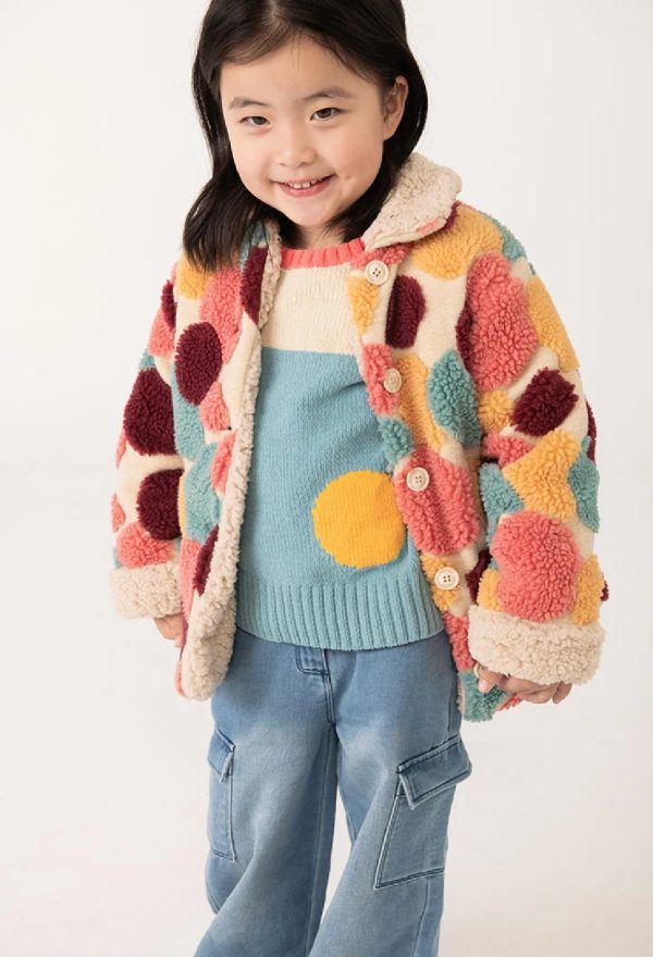 BOBOLI Giacca teddy bambina fantasia STAMPATO - immagine 2