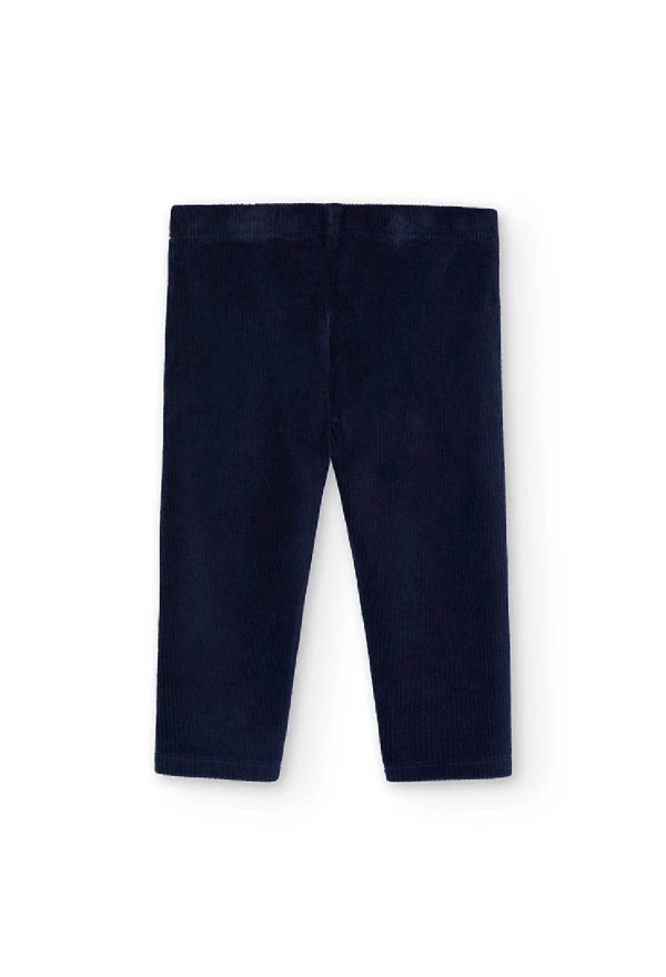 BOBOLI Legging in velluto blu marino MARINAIO - immagine 4