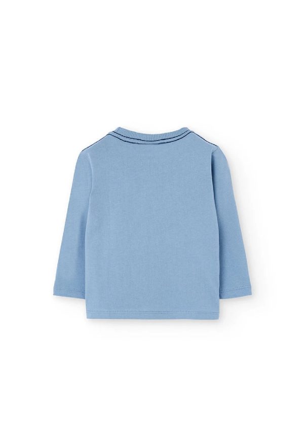 BOBOLI Maglietta bambino in cotone grigio con bussola BRUMA - immagine 5