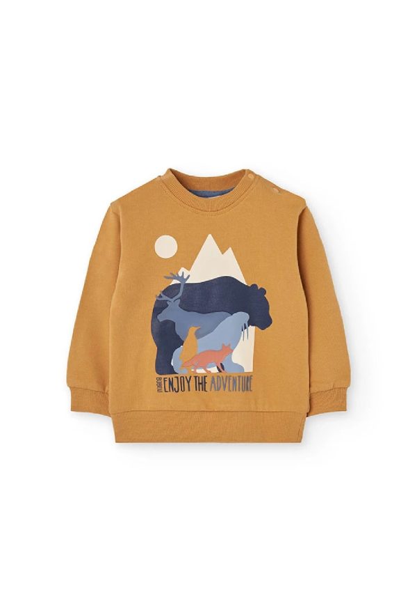BOBOLI Completo bambino in maglia gialla con animali Grano - immagine 5
