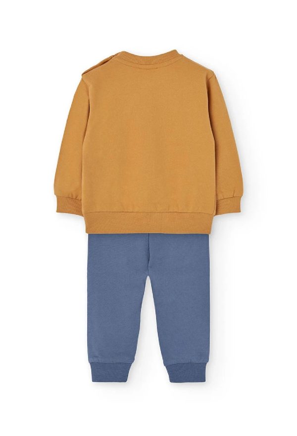 BOBOLI Completo bambino in maglia gialla con animali Grano - immagine 6