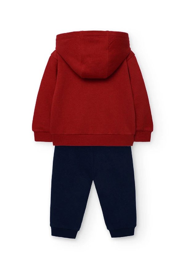 BOBOLI Completo bambino in maglia cappuccio granata 322085 granate - immagine 4