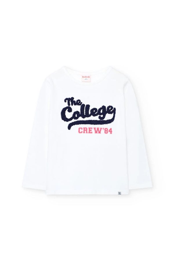 BOBOLI Maglietta bambina bianca con lettere OFF WHITE