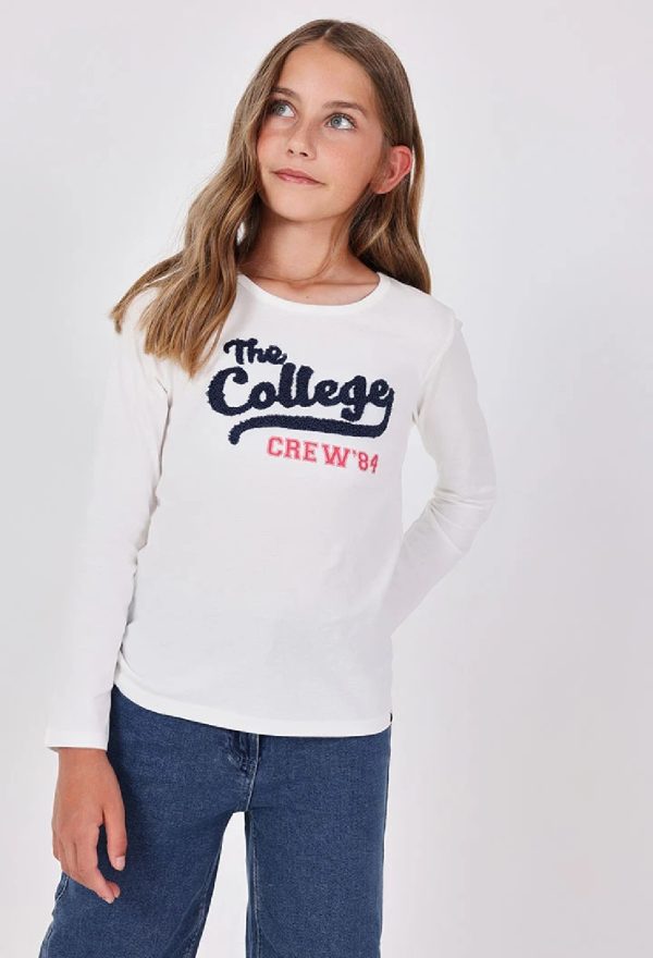 BOBOLI Maglietta bambina bianca con lettere OFF WHITE - immagine 2