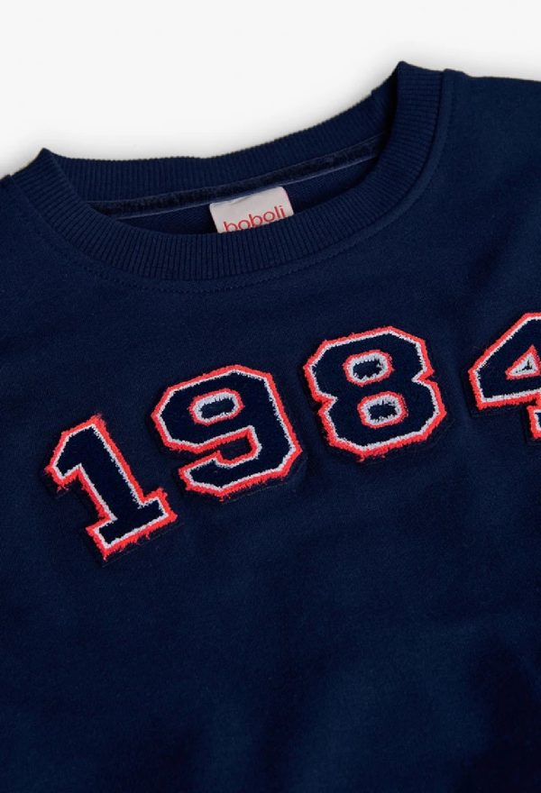 BOBOLI Felpa bambina 1984 blu navy MARINAIO - immagine 3
