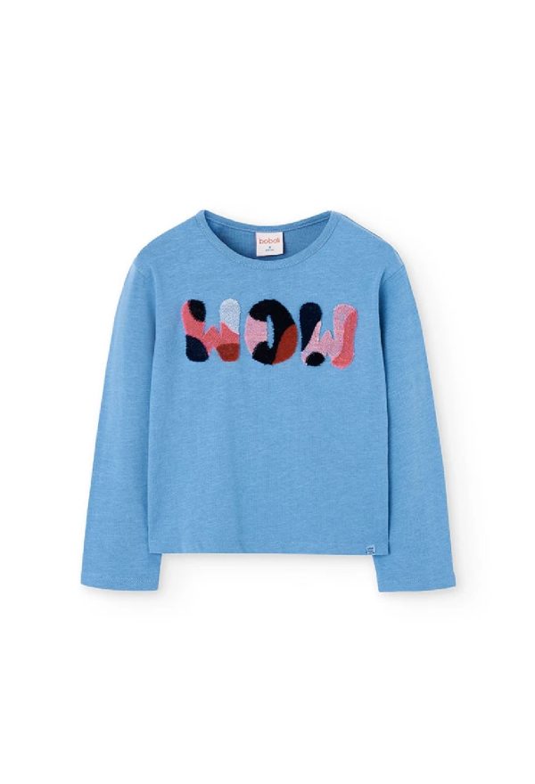 BOBOLI Maglietta bambina in cotone caldo blu 432043 AZZURRO