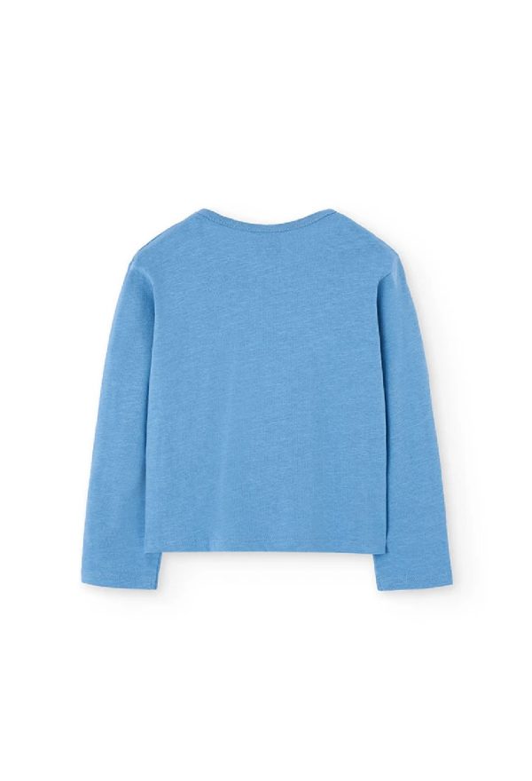 BOBOLI Maglietta bambina in cotone caldo blu 432043 AZZURRO - immagine 6