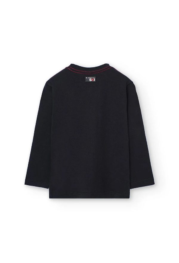 BOBOLI Maglietta bambino cotone nero montagna 532033 - immagine 4