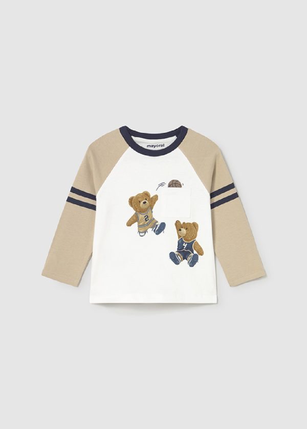 MAYORAL Maglietta orsetti neonato baby LATTE