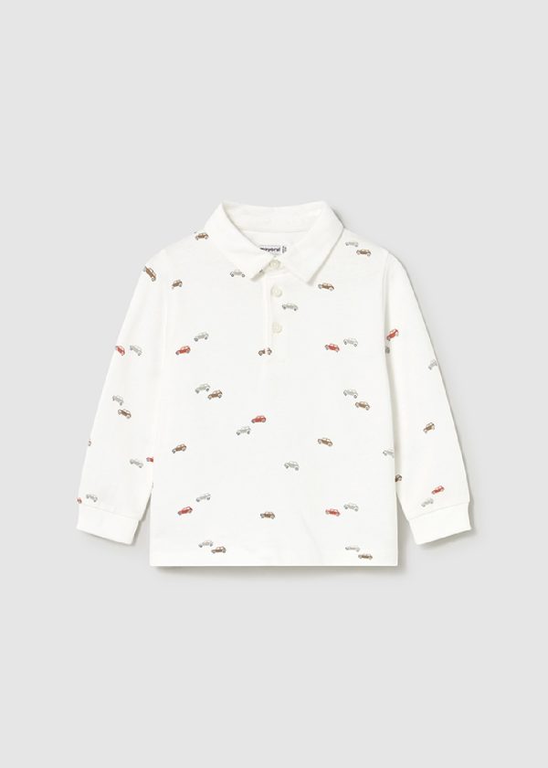 MAYORAL Polo stampata bambino panna