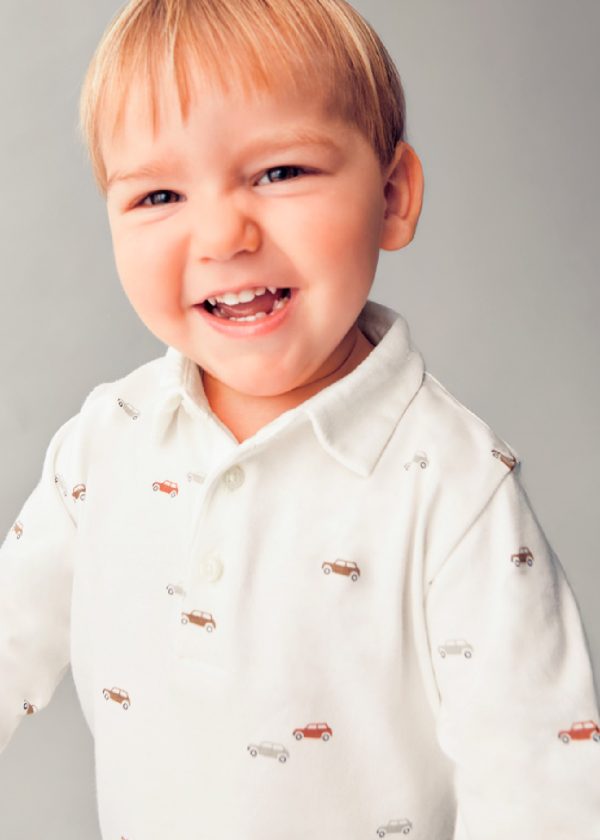 MAYORAL Polo stampata bambino panna - immagine 3