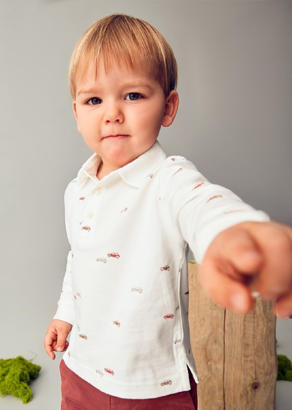 MAYORAL Polo stampata bambino panna - immagine 4