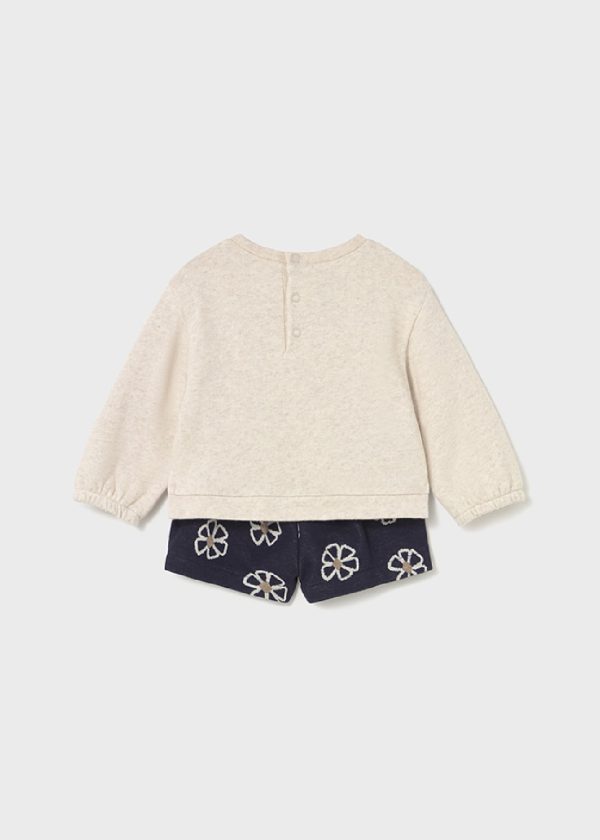 MAYORAL Completo pantaloncino fiori neonata MARINO - immagine 3