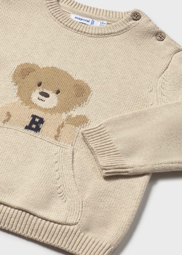 MAYORAL Maglione orso tasca neonato baby Cerela vig - immagine 2