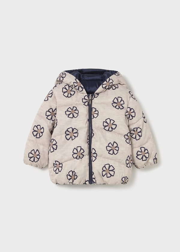 MAYORAL Giaccone reversibile stampato neonata MARINO