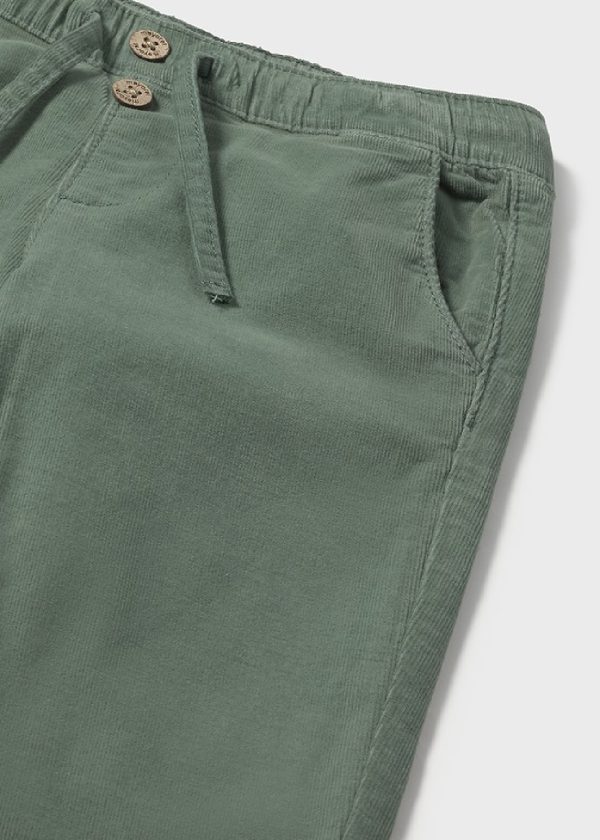 MAYORAL Pantalone lungo jogger in velluto a micro coste neonato baby Abete - immagine 2