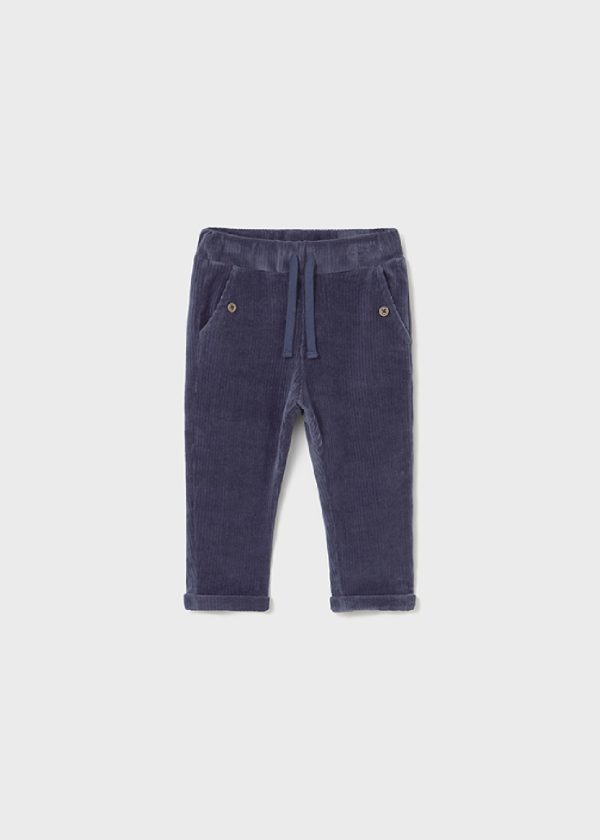 MAYORAL Pantalone lungo velluto a coste neonato baby Blu scuro