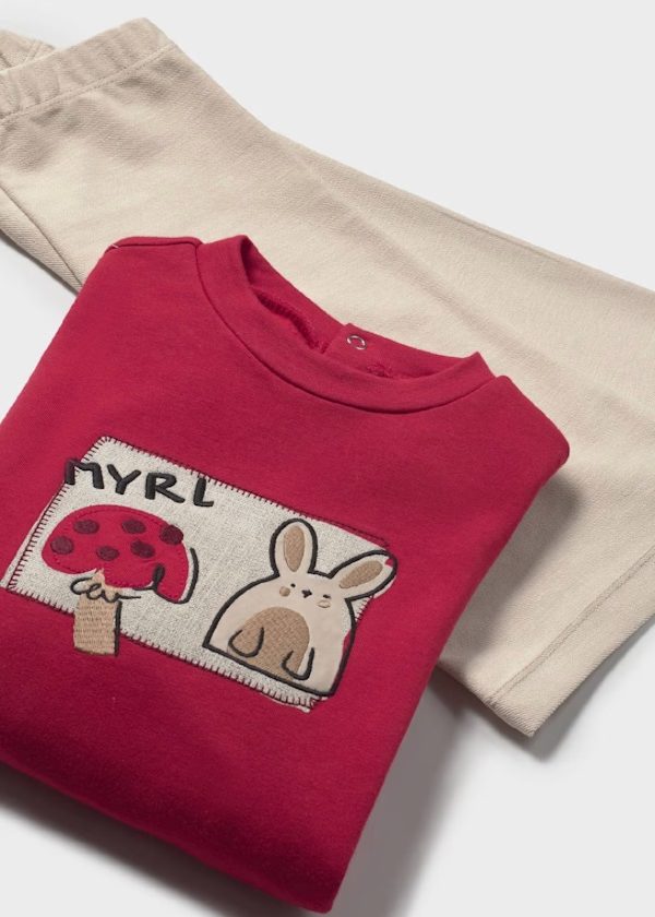 MAYORAL Completo pantalone e maglione neonata ROSSO - immagine 5