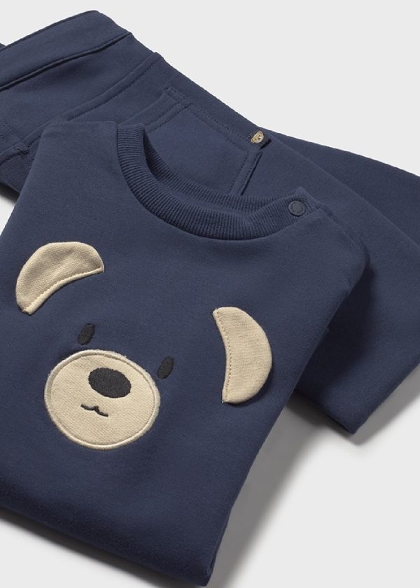 MAYORAL Completo pantalone e felpa neonato baby AZZURRO - immagine 2