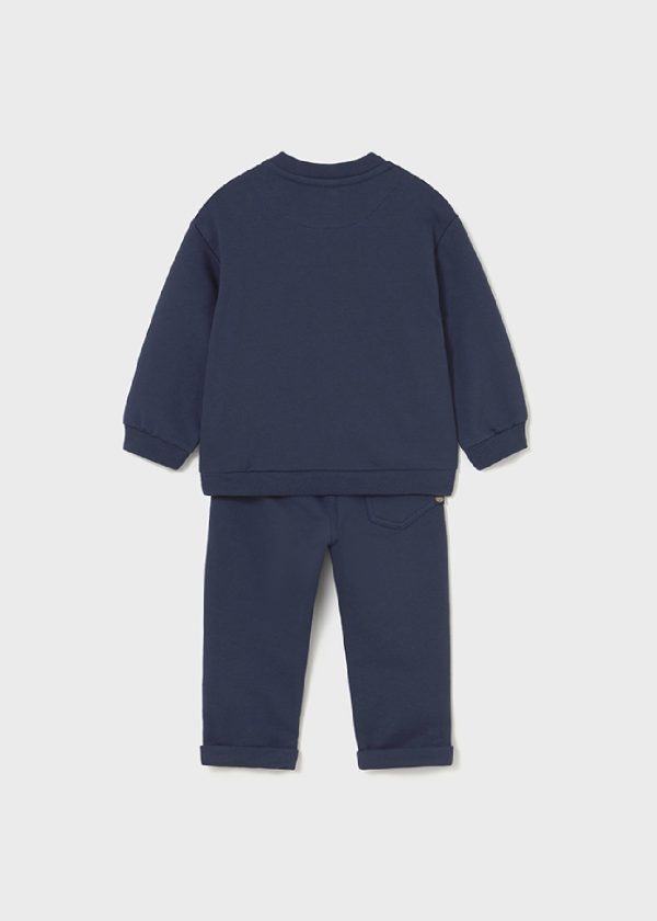 MAYORAL Completo pantalone e felpa neonato baby AZZURRO - immagine 3