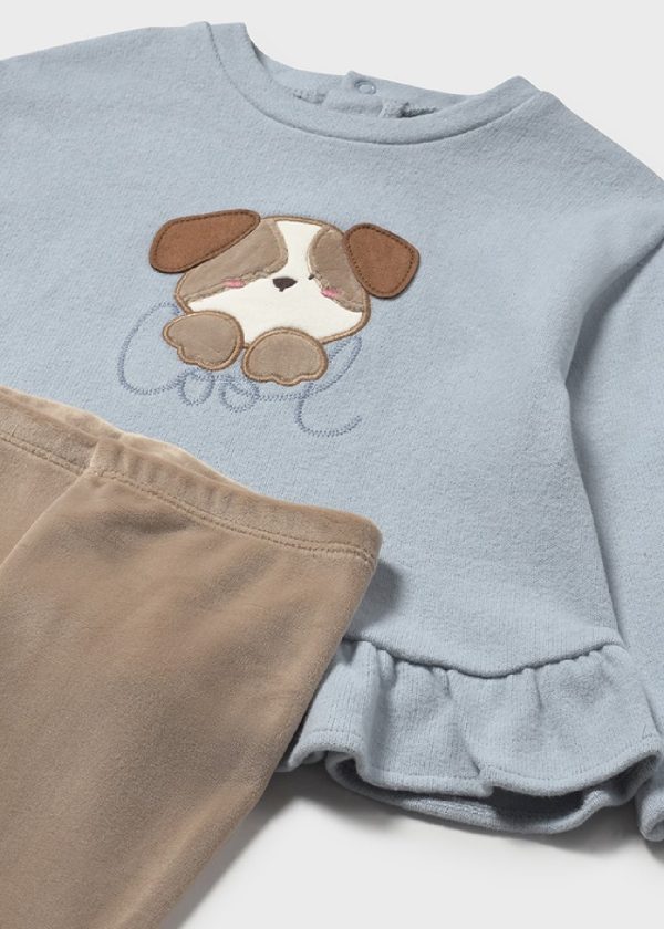 MAYORAL Completo leggings e felpa neonata Topo - immagine 2