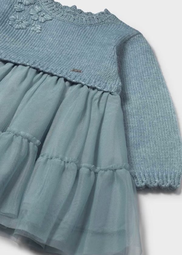 MAYORAL Vestito combined in maglia Blu b mez - immagine 3