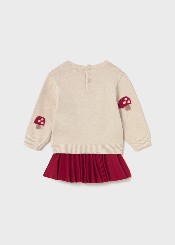 MAYORAL Completo gonna tulle e felpa bambina ROSSO - immagine 3