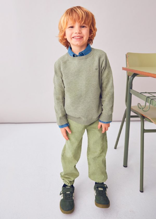 MAYORAL Maglione bambino girocollo verde pistacchio - immagine 2
