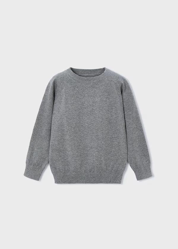 MAYORAL Maglione bambino girocollo grigio argento