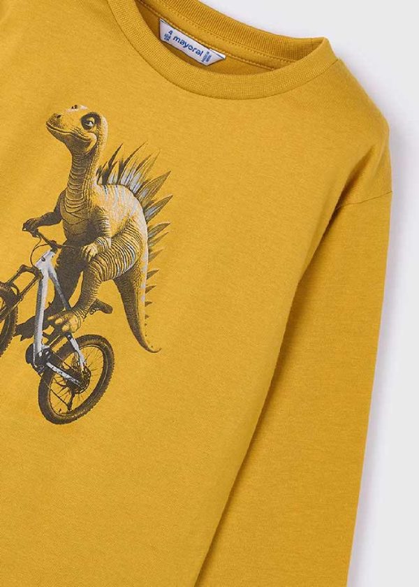 MAYORAL Maglietta dinosauri bambino cotone caldo MOSTARDA - immagine 6