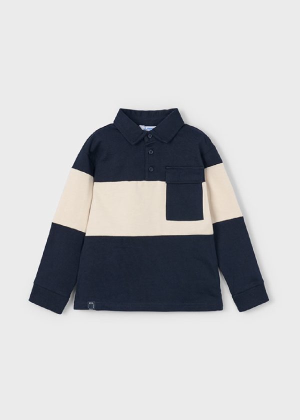 MAYORAL Polo blu righe bambino MARINO